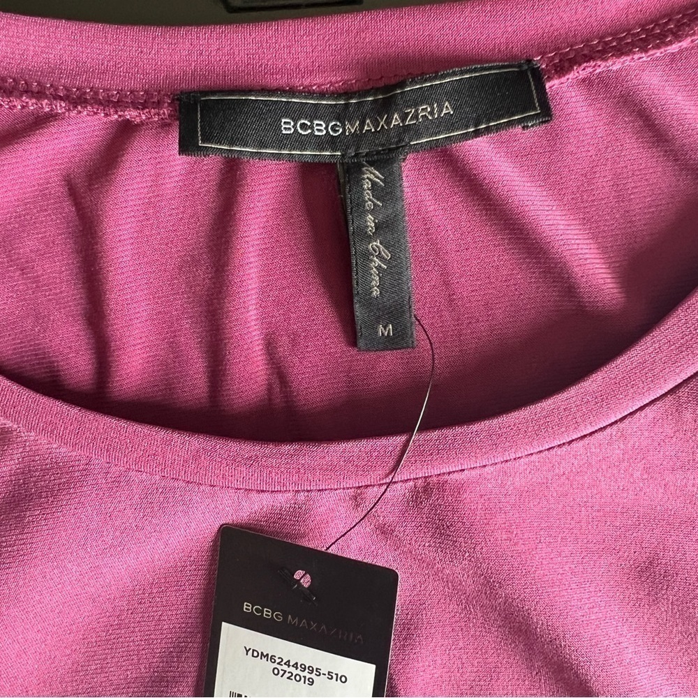 Nwt-Bcbgmaxazria Asymmetric Knit Maxi Dresssize M Color-Violet Quartz - Picture 9 of 13